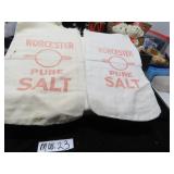 LOT MW 23 COLLECTIBLE CLOTH SALT BAGS