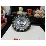 LOT BAA25 BLACK SMOKY ART HELLEISTIC  PLATE