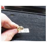 LOT BM 70  MARKED SILVER GOLD TONE DIAMONDS