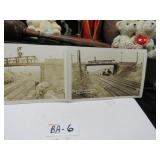LOTBA 6 TWO OLD POST CARD NEWMANSTOWN PA PRR BRIDE