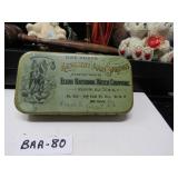 LOT BAA 80  ANTIQUE WATCHMAKERS TIN