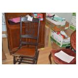 LOT CS  SPINDLE BACK ROCKING CHAIR