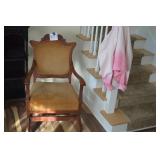 LOT CS 1 VINTAGE YELLOW  ROCKING CHAIR