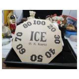 LOT MW 29 ANTIQUE ICE HOME DELIVER SIGN