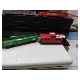 LOT GH 32 HO FOUR CARS BURLINGTON LINES CABOOSE