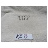 LOT KE 8 MARKED SILVER ON BACK SPOONS