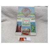 LOT KE 9 VINTAGE SINCLAIR ROAD MAP COLLECTIBLE