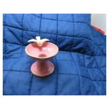 LOT BB3 1947 ERA PINK BIRD BATH WITH BIRD  GERMAN