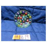 LOT BB  19 MILLEFIORI  MUSLIN  ART  RARE GLASS PLA