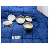 LOT BB 25  8 LEADED PORCELEAN BALL JAR LIDS