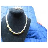 LOT BB24 VERY FINE NECKLACE &  PIN 1930 ERA