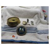 LOT KK BRASS CANDLE HOLDER  MINI BED WARMER