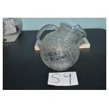 LOT EE59 WATERFORD DIAMOND BALL PICHER