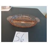 LOT EE 56 PINK DEPRESSION KING ED DIVIDED PLATE
