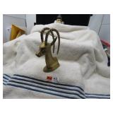 LOT MW 42  BRASS IMPALA HEAD BUST
