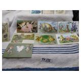 LOT TK 135 VINTAGE EASTER CARDS  VERY FINE