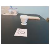 LOT EE 65 MILK GLASS MUG GRAPE PATTERN