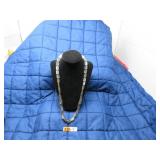 LOT BB 5 FANCY CUBE SILVERTONE NECKLACE
