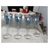 LOT SM 73  CRYSTAL WINE PURE PLATINUM