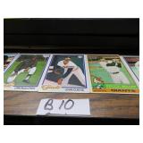 LOT B10  GIANTS TEAM CARD SOME SIGNED TOPPS