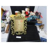 LOT RI 2 ANTIQUE ORNATE ROCOCO  FRAMED PHOTO BRASS