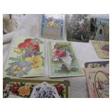 LOT BB 7 BUNCH OF VINTAGE POST CARDS 1909
