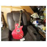 LOT MC 12 MARTIN BARRE AUTOGRAPHED  GUITAR