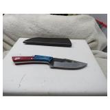 LOT FF # 17  4 INC BLADE HUNTING KNIFE & SHEATH