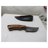 LOT FF 16 3 INC BLADE KNIFE BROWN HANDLE