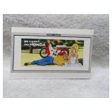 LOT KK 17 BE HAPPY ON HONDA  OLD POST CARD RARE