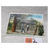 LOT BB 2 VINTAGE POST CARD  SOUTHERN CABIN 1905