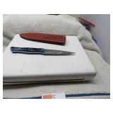 LOT FF # 5 DOUBLE EDGE KNIFE  & SHEATH