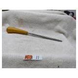 LOT K 3 # 11 BUTTERSCOTTCH BAKELITE HANDLE SHAPENR