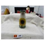 LOT K 3 #  FANCY SUNFLOWER VASE  POTTERY