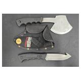 SMITH & WESSON BULLSEYE AXE AND GUTHOOK SET