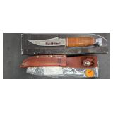 KABAR 1233 CCTA SKINNING KNIFE WITH SHEATH