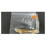 CASE 5165 SAB STAG FOLDING HUNTER KNIFE