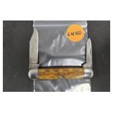 STAG HANDLE 2 BLADE FOLDING KNIFE