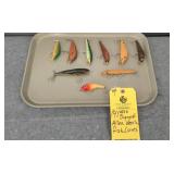 (9) SIGNED ALLEN VEACH FISHING LURES