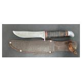 SCHRADE 147 FIXED BLADE HUNTING KNIFE WITH SHEATH