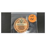 1927 NEW YORK HUNTING LICENSE