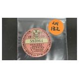 1928 NEW YORK HUNTING LICENSE