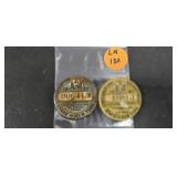 (2) VINTAGE NEW YORK HUNTING LICENSES