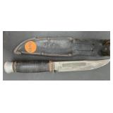 YORK CUTLERY CO #545 FIXED BLADE SHEATH KNIFE