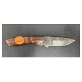 CUSTOM DAMASCUS KNIFE WITH WOOD HANDLE