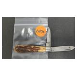 CATTARAUGUS STAG 218SSS 2 BLADE FOLDING KNIFE