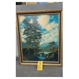MAXFIELD PARRISH PRINT - 28" X 34"