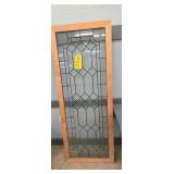 BEVELED GLASS WINDOW - 27" X 68"