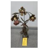 FIGURAL BRONZE LAMP - 27"