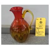 BLENKO AMBERINA PITCHER - 11
